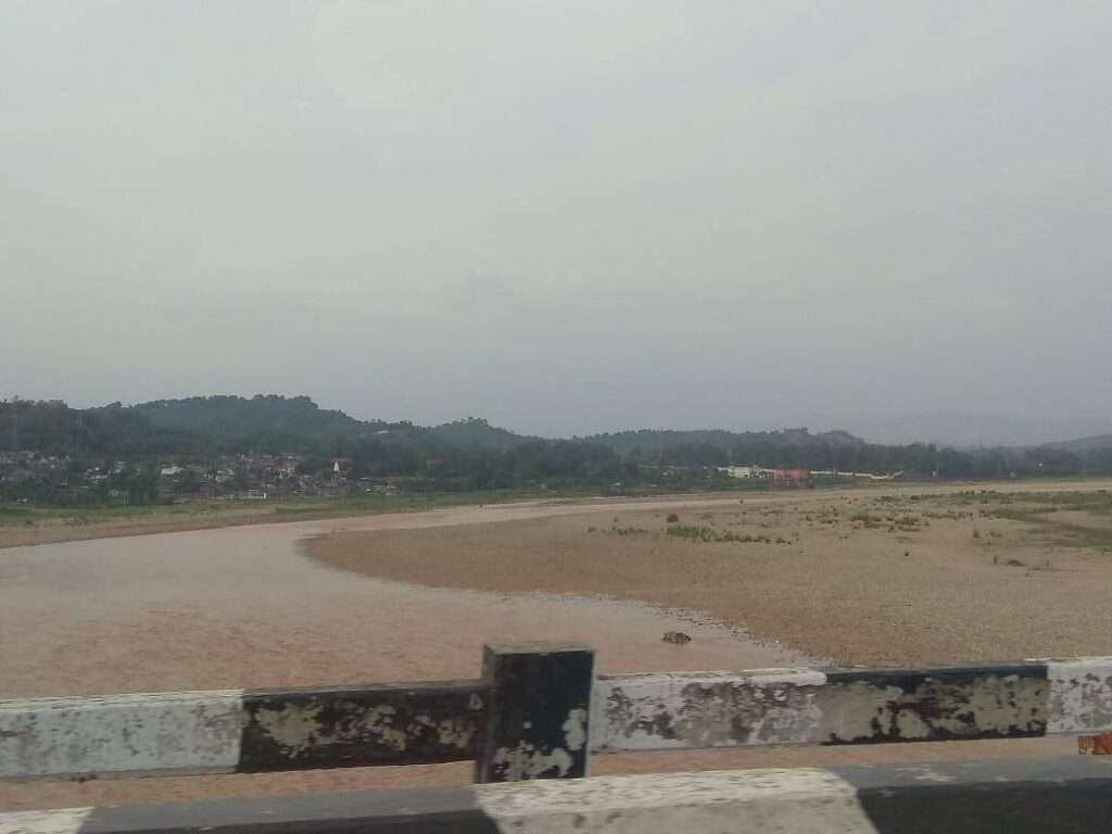 Tawi river in Jammu from sidhra road