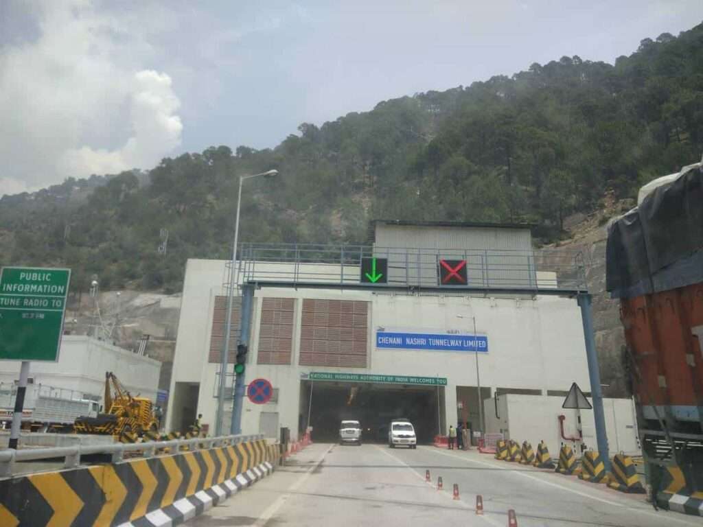 Chenani-Nashri tunnel in Jammu. This is asia longest tunnel