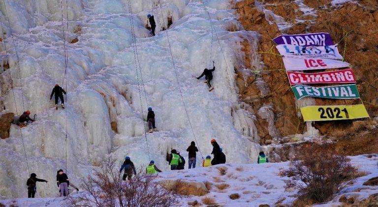 Ice climbing ladakh
