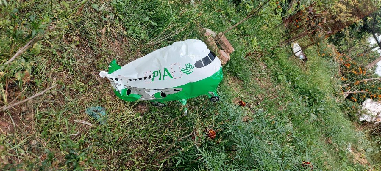 Aeroplane shaped balloon with PIA recovered in jammu