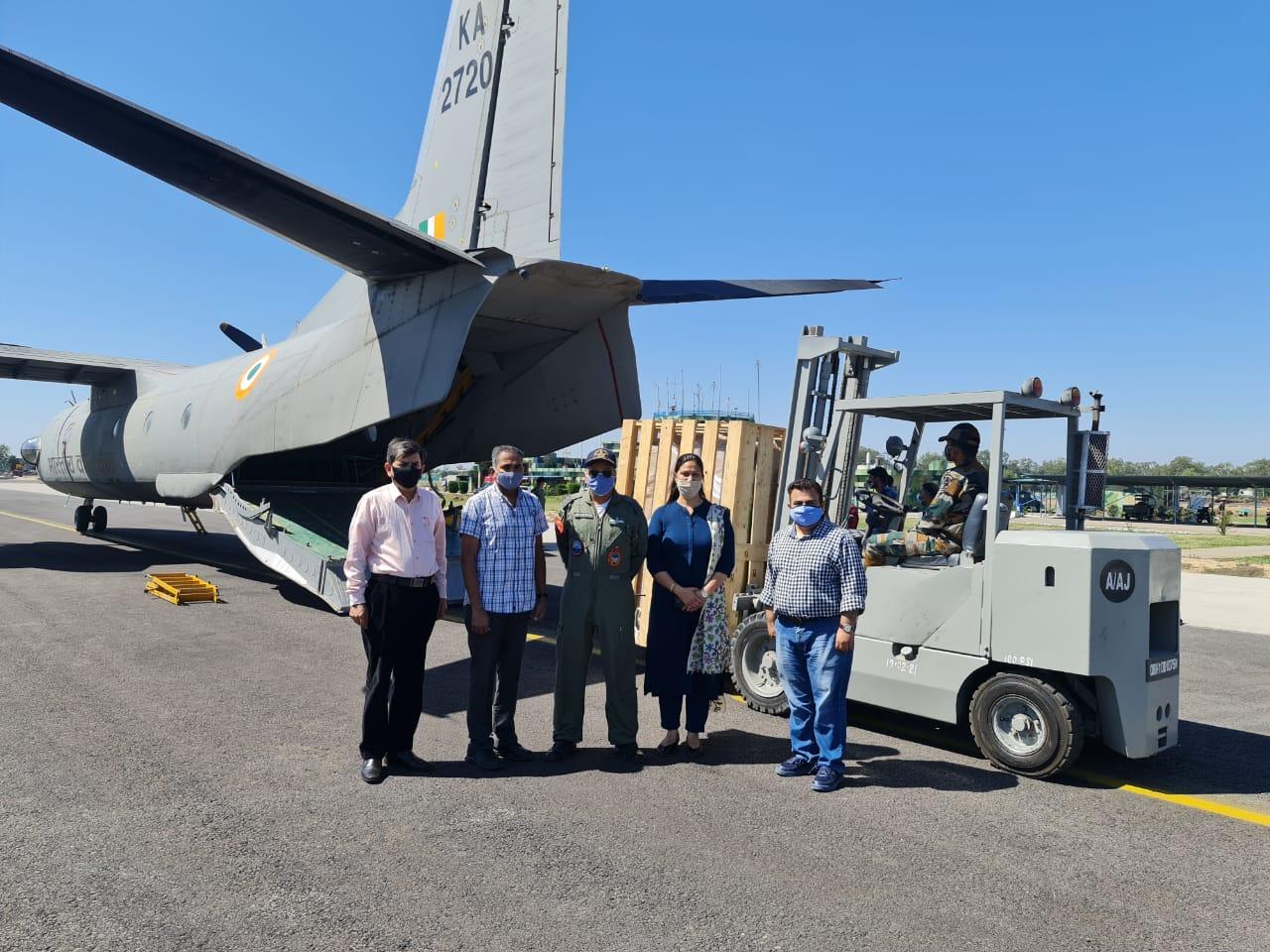 Covid testing machines being airlifted to ladakh