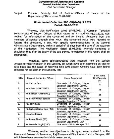 seniority list of irsse railway officers