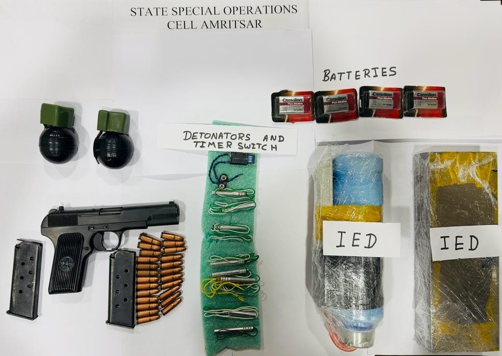 2 Kashmiri LeT terrorists nabbed in Amritsar, explosives seized by Punjab Police