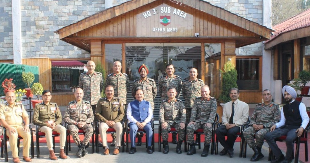 Top military & civil security officials in Kashmir discuss Israel-Hamas war situation