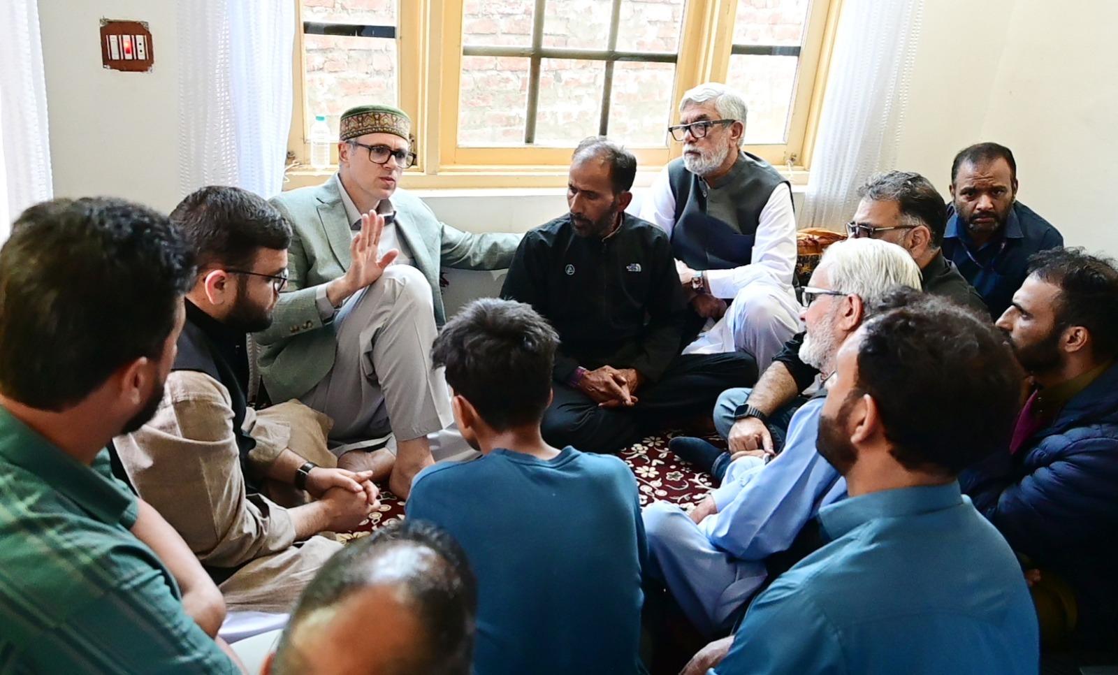 CM Omar Abdullah visits family of murdered minor girl; Assures case will be taken to logical end