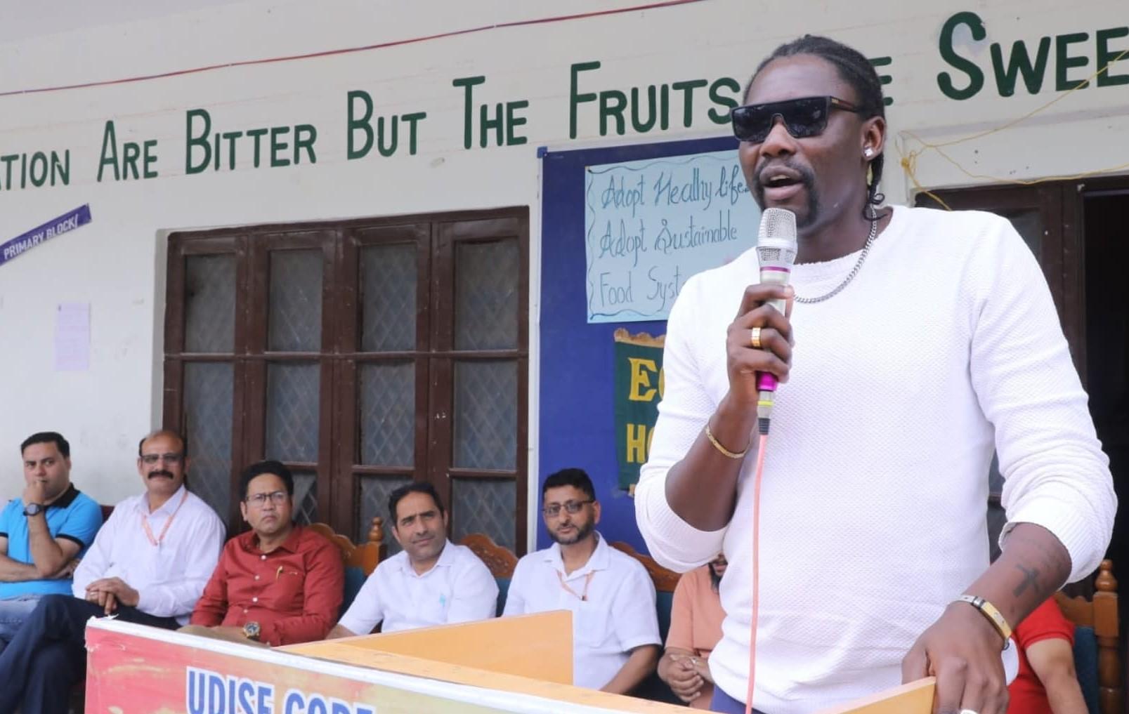 Former Zimbabwe cricketer Christopher Mpofu leads anti-drug awareness campaign in Doda