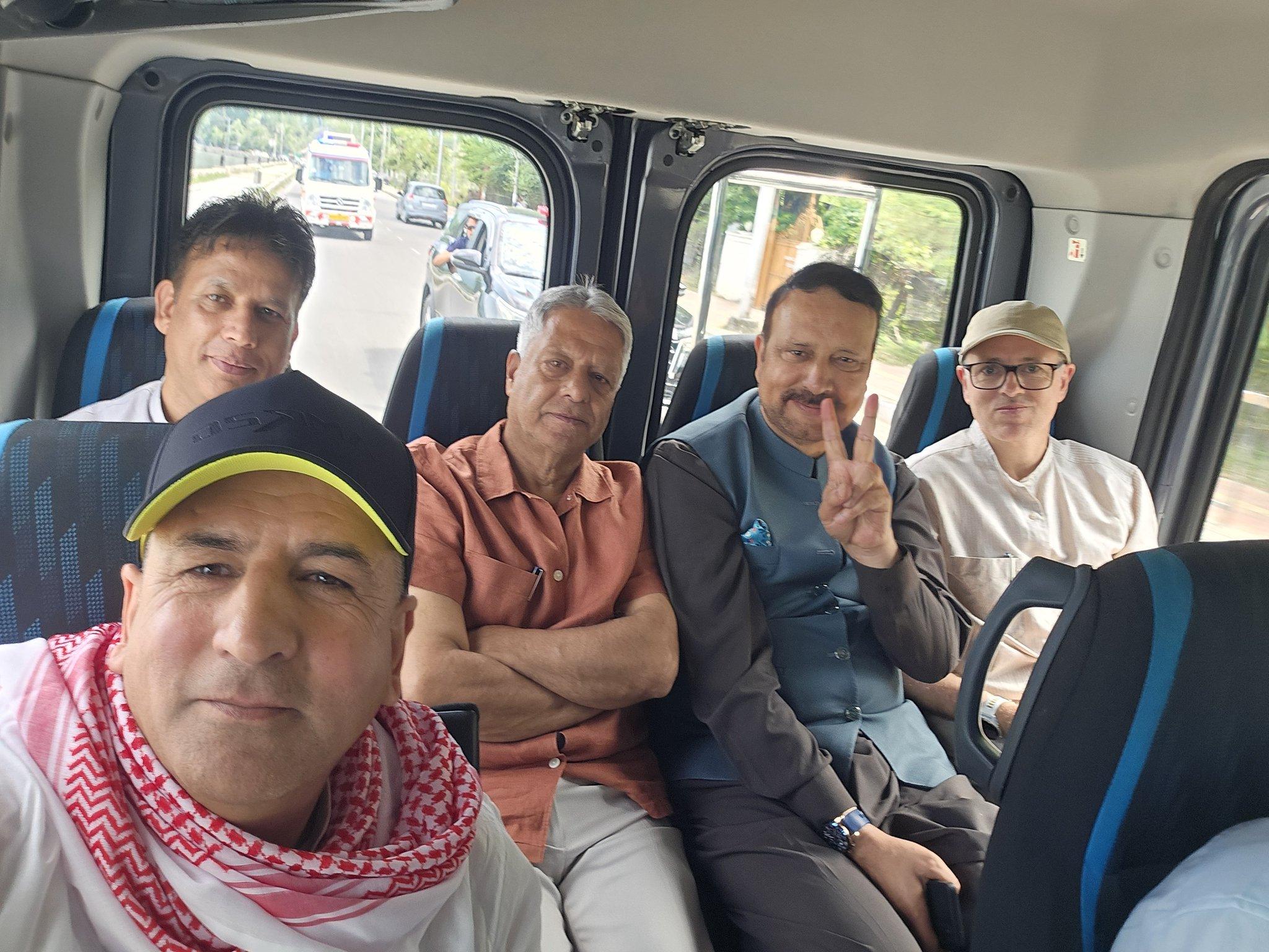 Mystery bus ride of NC leaders sparks buzz, CM Omar says off-site meet was pre-planned