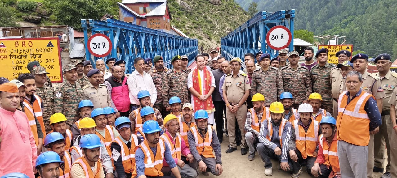 Ahead of Machail Yatra, BRO restores key road link in Kishtwar; 140 ft bailey bridge constructed