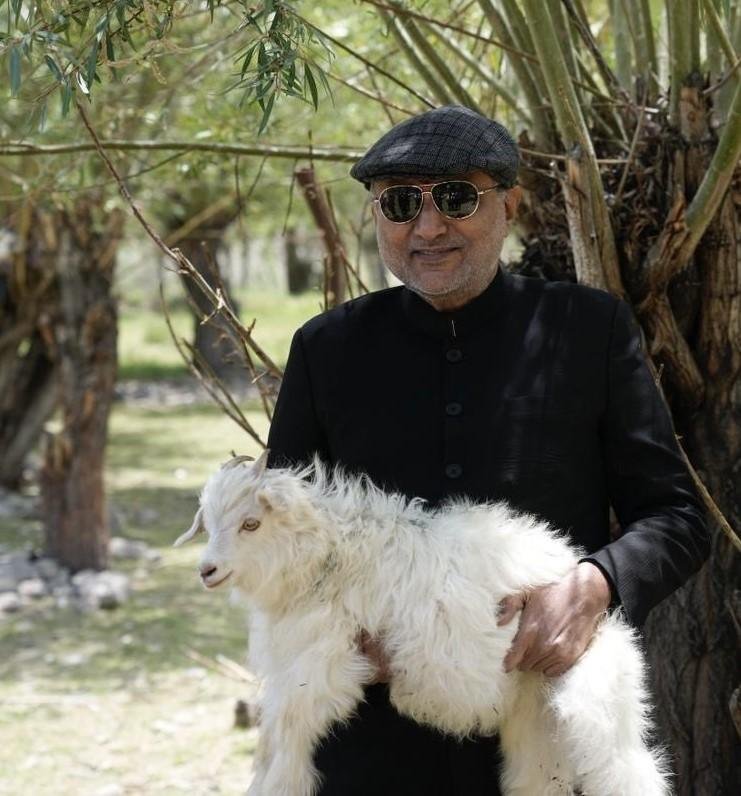Vice President visits Ladakh’s Pashmina goat farm, applauds sustainable livestock management