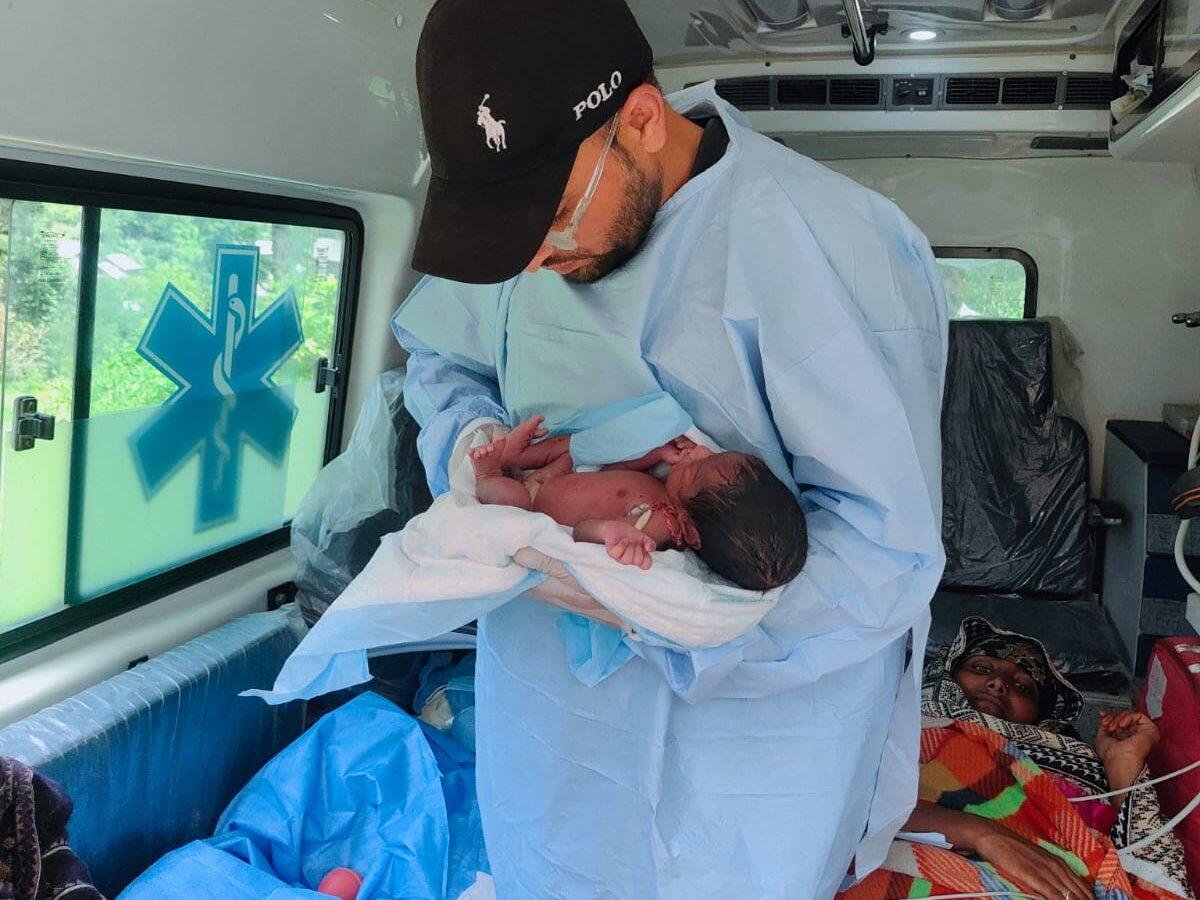 No road, no ambulance access: 108 team walks 8 km to save mother, newborn