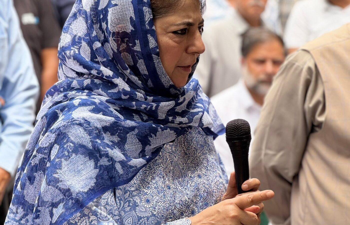 Booked in FIR, Mehbooba alleges bid to silence voices on Article 370