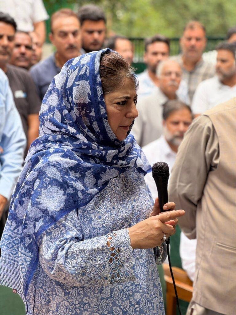 Booked in FIR, Mehbooba alleges bid to silence voices on Article 370