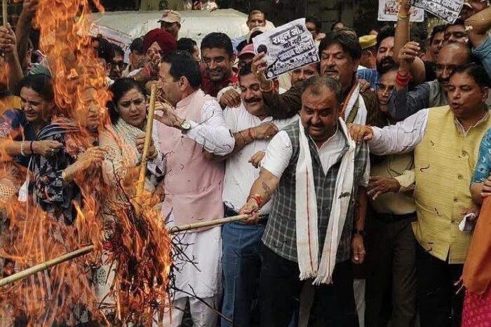 INDIA bloc protests across Kashmir, seeks CEC Gyanesh Kumar’s resignation